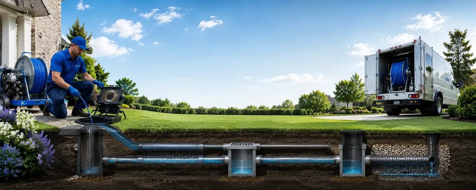 Outdoor drain cleaning information for White Hall, AR